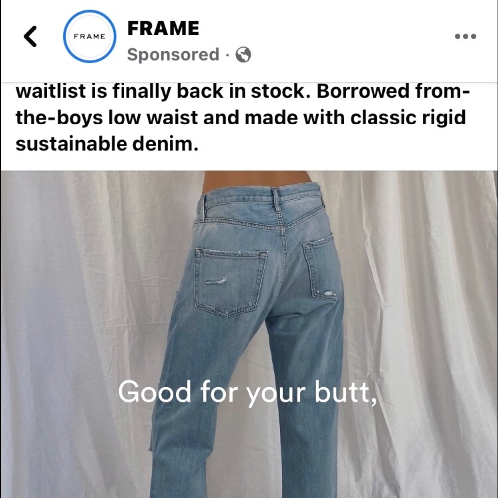 Frame 2021 Le Slouch Size 28